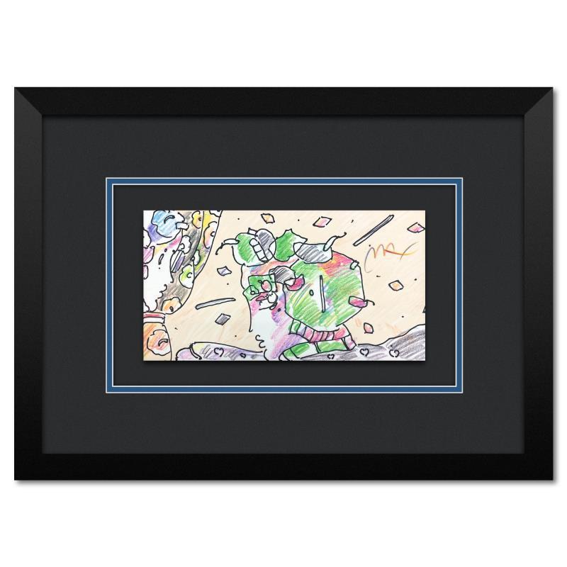 Lady Through Window by Peter Max