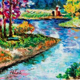 Rivers Meet by Polak (1922-2008)