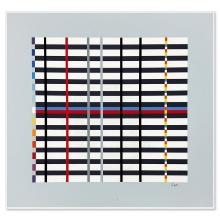Hommage du Mondrian (Light Blue) by Agam Yaacov
