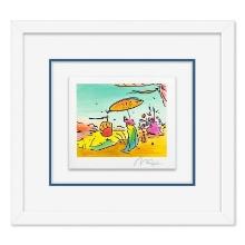 Sage Sailboat and Vase Series I by Peter Max