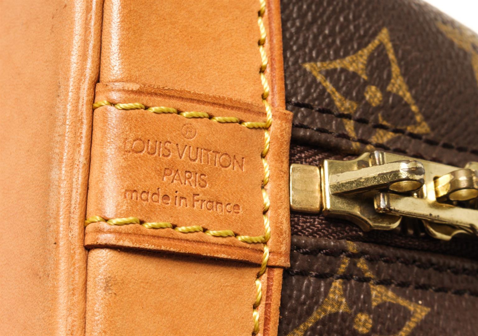Louis Vuitton Brown Monogram Canvas Alma PM Handbag