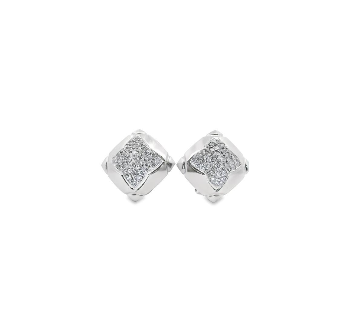 18kt WG Diamond Earrings