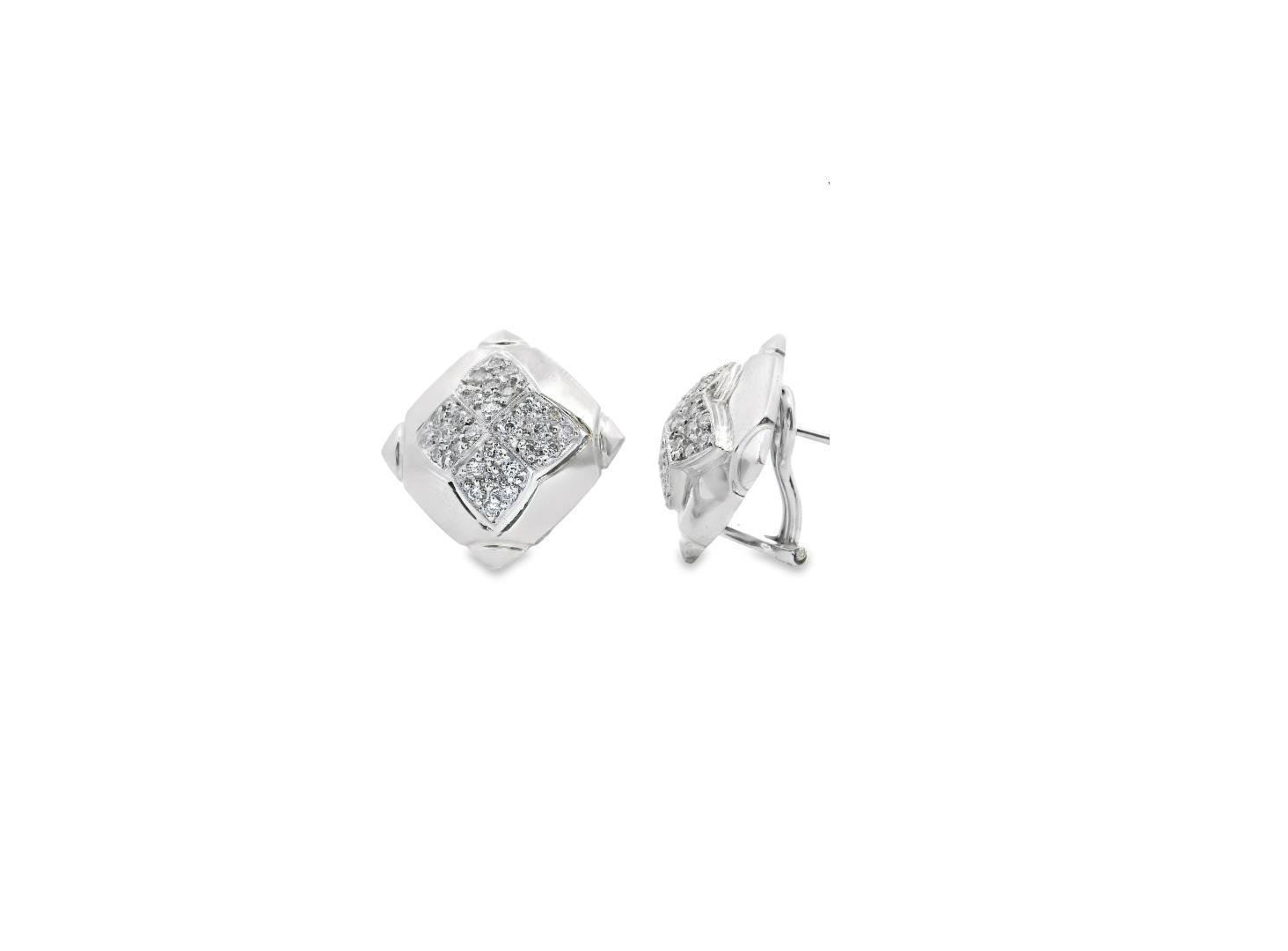 18kt WG Diamond Earrings