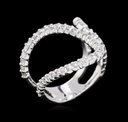 0.90 ctw Diamond Ring - 14KT White Gold