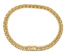 12.47 ctw Diamond Tennis Bracelet - 14KT Yellow Gold