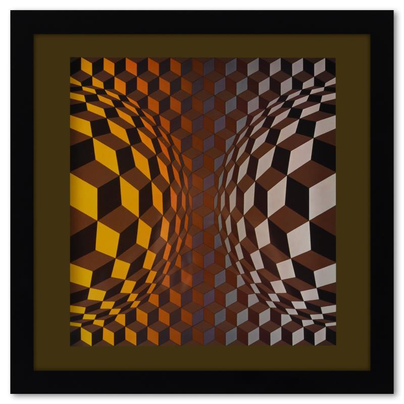 Cheyt - OND de la serie Structures Universelles De LHexagone by Vasarely (1908-1