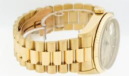 Rolex Mens Quickset 18K Yellow Gold Factory Champagne Index Dial Day Date Presid
