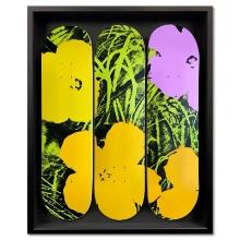 Flowers - Lime/Orange by Warhol (1928-1987)