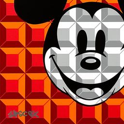 Red 8-Bit Mickey by Loveless Tennessee