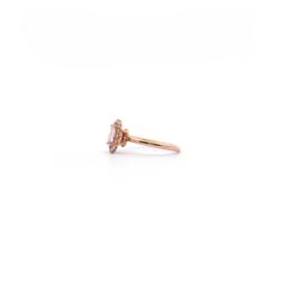 14kt RG Diamond and Morganite Ring
