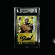 2021 Super Glow Caeleb Dressel Autograph - Crackle Yellow (BGS 8)