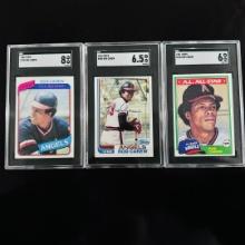 Set of (3) Rod Carew Topps Cards - SGC Graded