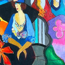Gossip by Tarkay (1935-2012)