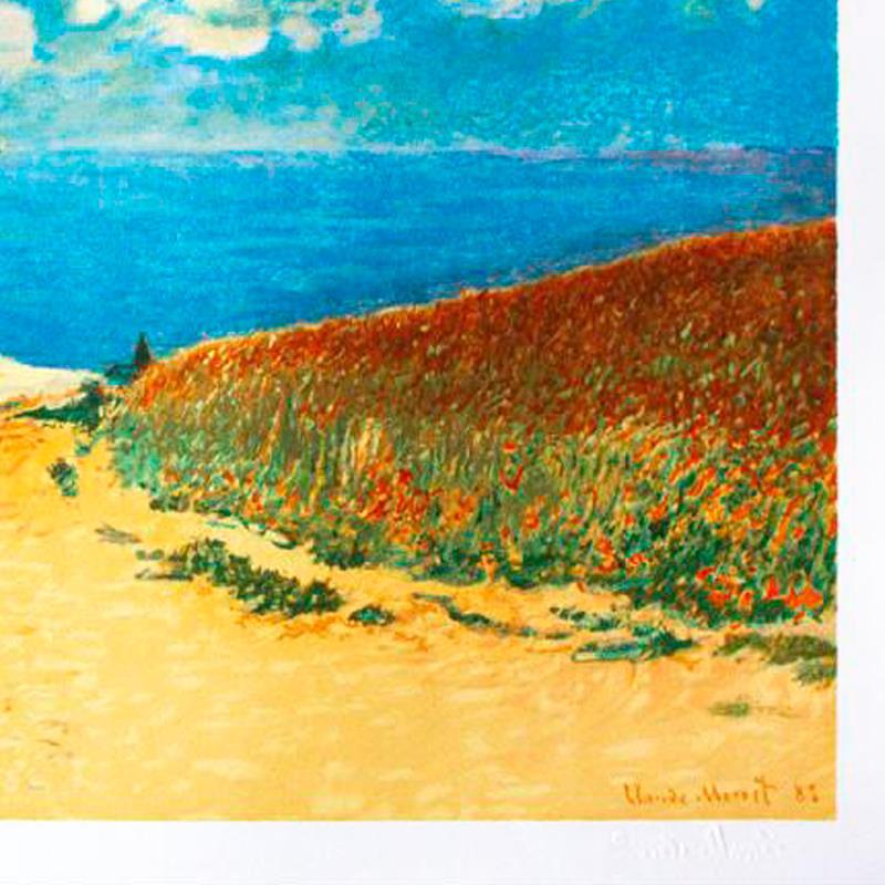 Chemin Dans Les Bles A Pourville by Monet (1840-1926)
