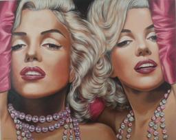 Marilyn in Double Pink ORIGINAL by Margaret Korona