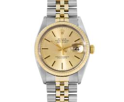 Rolex Mens 36MM Two Tone Datejust With Rolex Box
