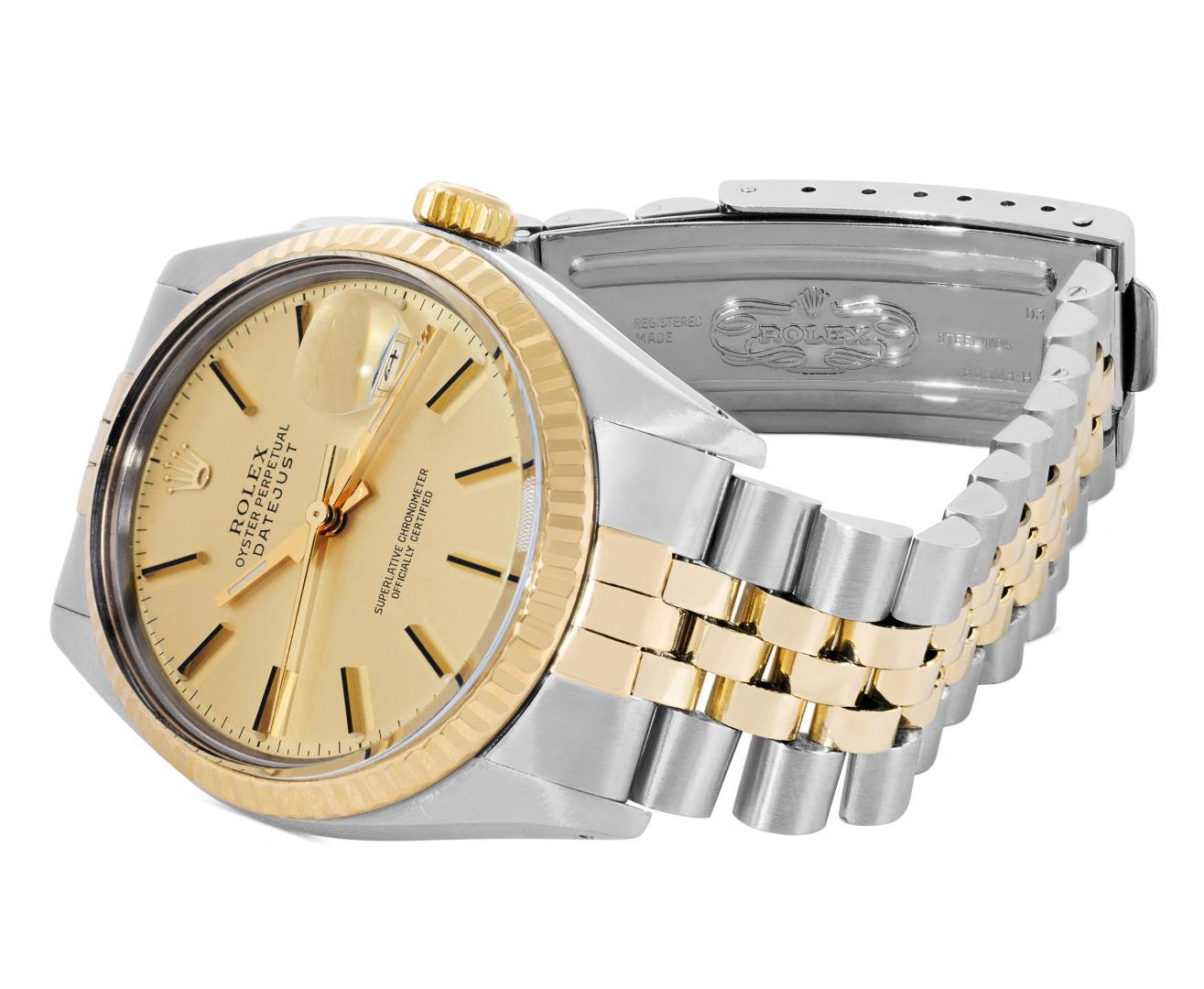Rolex Mens 36MM Two Tone Datejust With Rolex Box