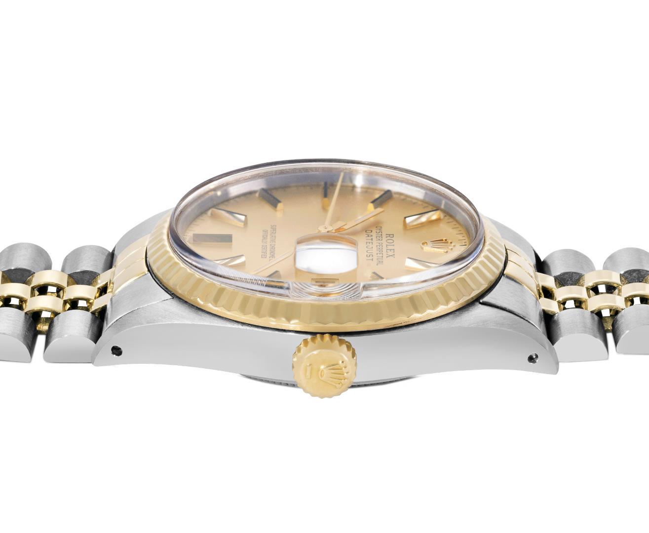 Rolex Mens 36MM Two Tone Datejust With Rolex Box