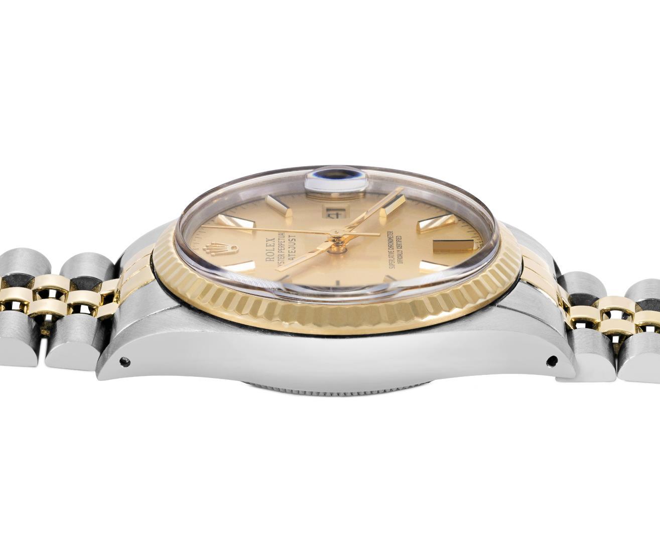 Rolex Mens 36MM Two Tone Datejust With Rolex Box