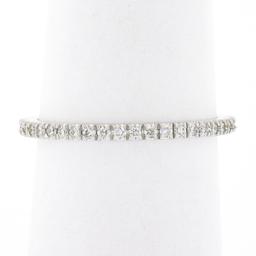 14k White Gold 0.33 ctw Pave Diamond Thin Petite Stack Wedding Eternity Band Rin