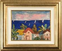 View of Blue Sea by Manor Shadian