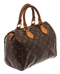 Louis Vuitton Brown Monogram Canvas Speedy 25 Satchel Bag