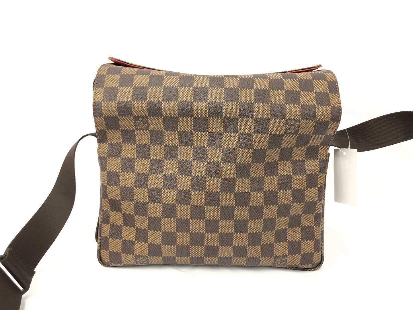 Louis Vuitton Damier Ebene Canvas Leather Naviglio Messenger Bag