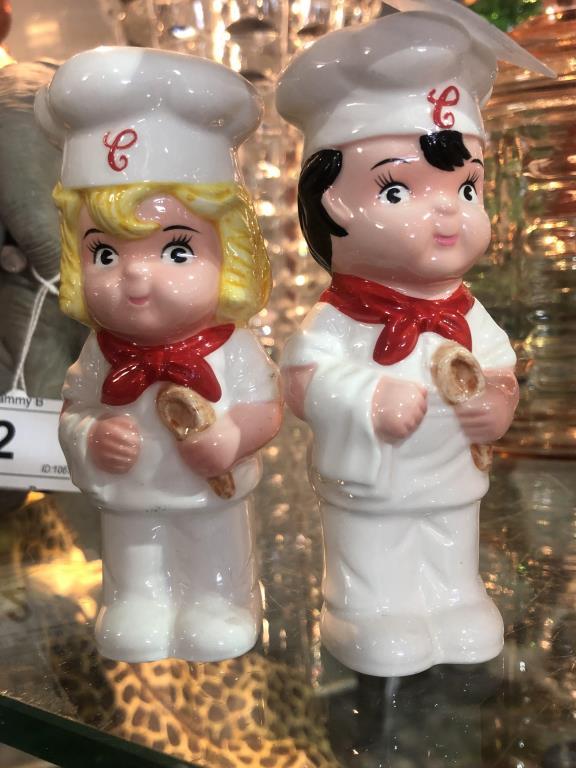 Campbell's Soup Boy & Girl S & P Shakers1998  4' T