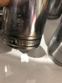 6 Snap-on 1/2" Drive Socket Set 15/16 - 1 7/8