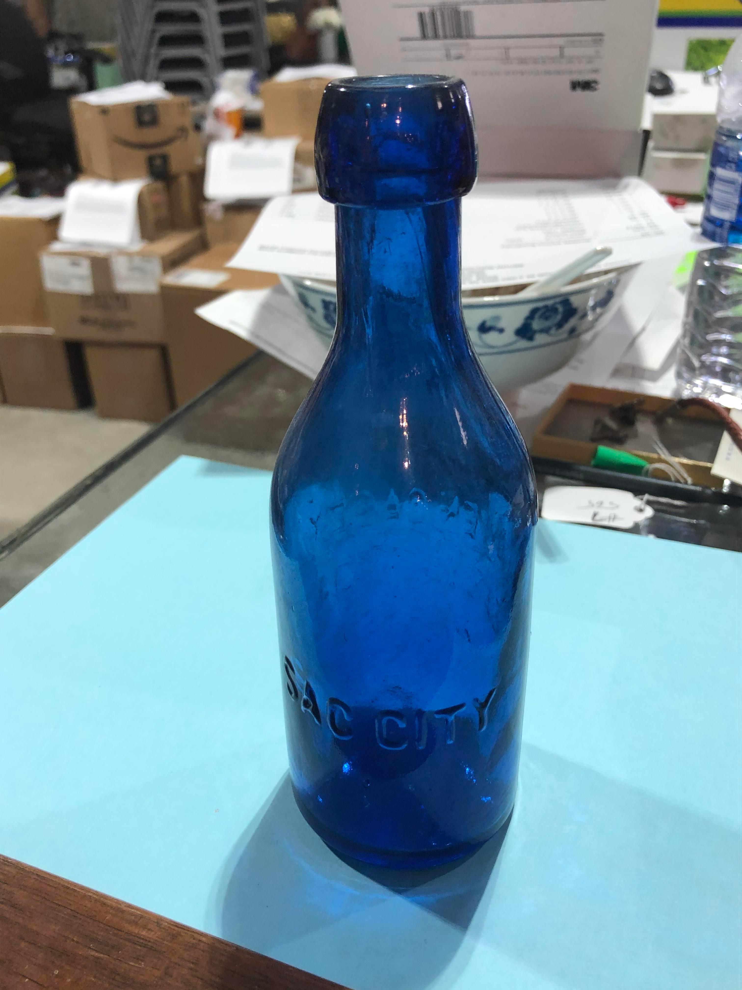 6 Vintage Glass Bottles