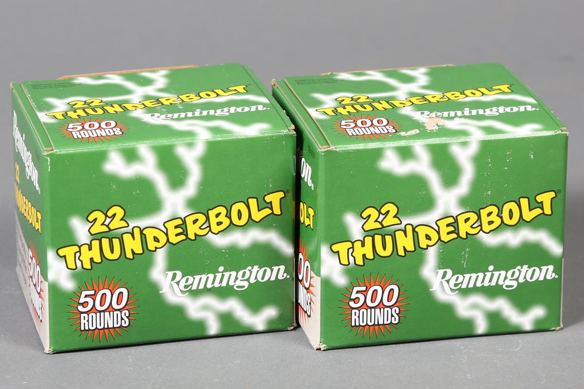 2 LG bxs Remington .22 lr Thunderbolt ammo