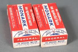 2 bxs Federal .38 spl A.M.U. ammo