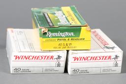 3 bxs .40 s&w ammo