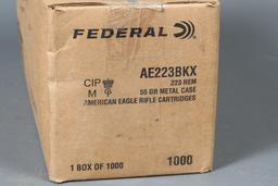 1 case Federal .223 rem ammo