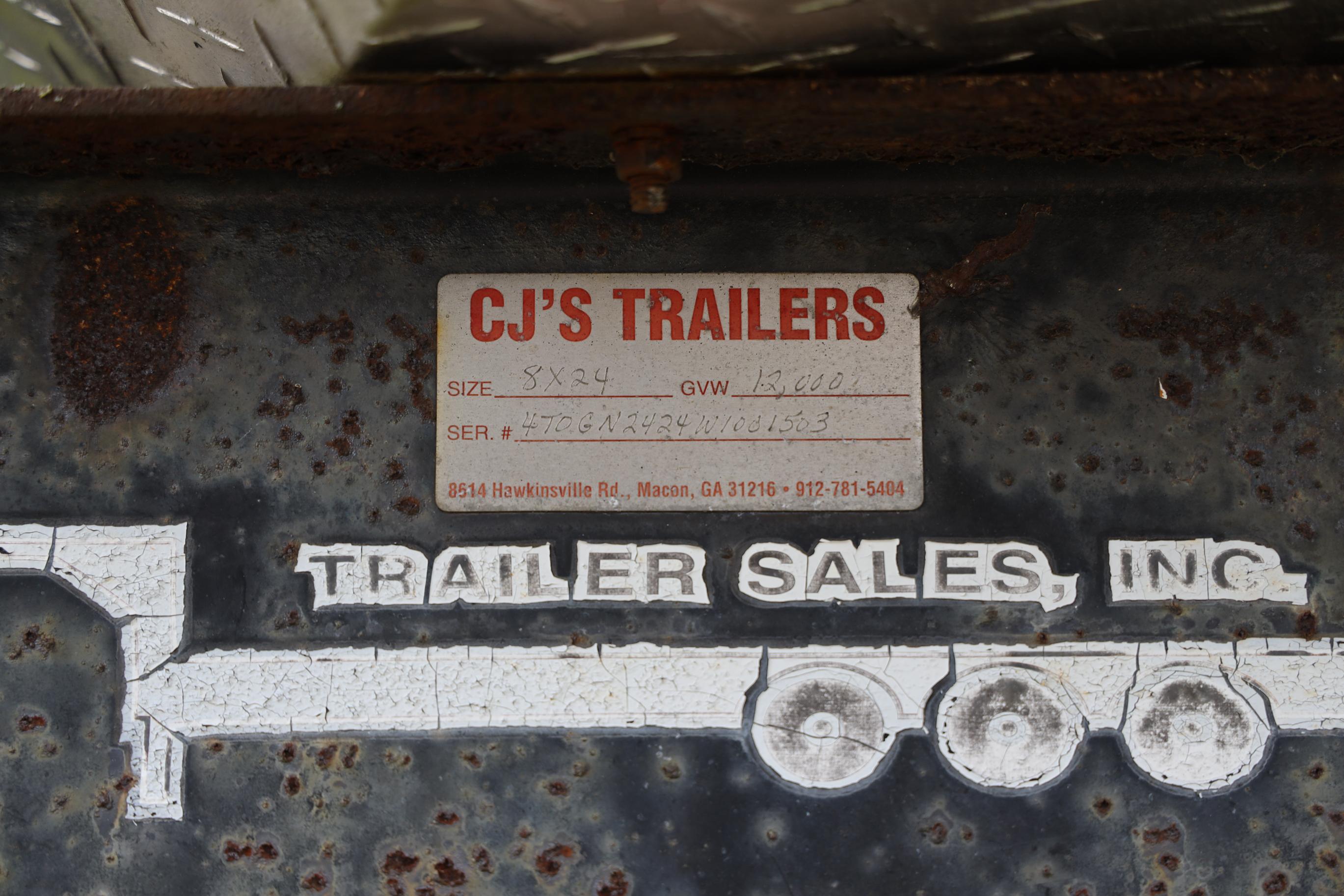 Goose Neck Trailer CJ's Trailers 8x24