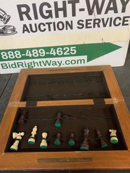 wood checker/chess board