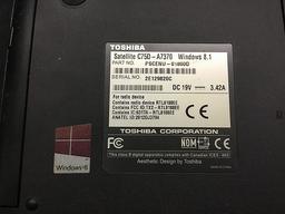 Toshiba satellite C75D laptop, no plug, Hard drive possibly removed
