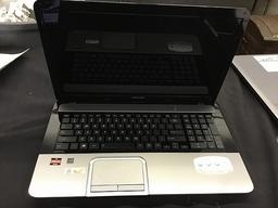 Toshiba L875D laptop, no plug, Hard drive possibly removed