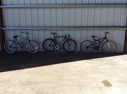3 bikes, roadmaster, trek, no name Granite peak, mountain track, bmx
