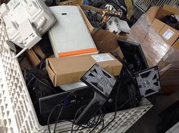 Crate of monitors,power outlets,computer equipment (Crate not included)