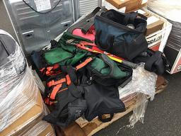 PALLET OF FIREFIGHTING EQUIPMENT