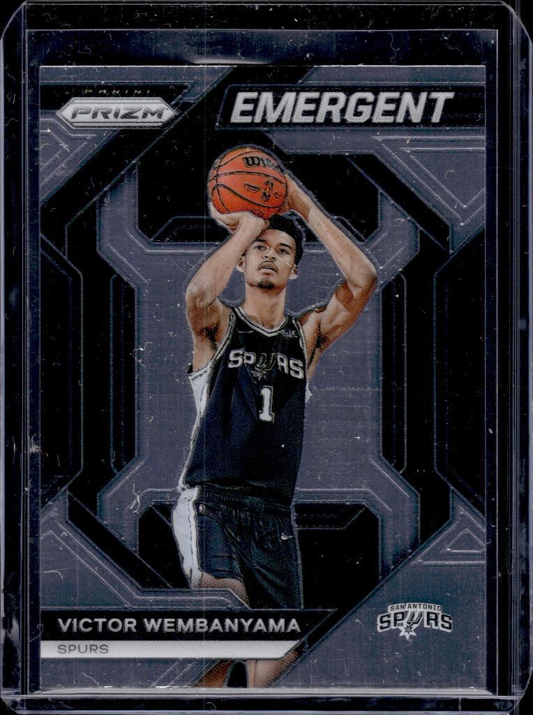 VICTOR WEMBANYAMA 2023-24 PANINI PRIZM EMERGENT ROOKIE CARD