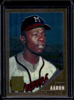 HANK AARON 2000 TOPPS CHROME FINEST 1962 REPRINT #9