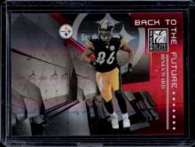 HINES WARD HOLMES 2007 DONRUSS ELITE BACK TO THE FUTURE RED