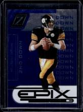 BEN ROETHLISBERGER 2005 DONRUSS ZENITH EPIX BLUE 2ND DOWN