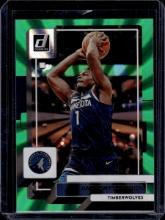 ANTHONY EDWARDS 2022-23 DONRUSS GREEN FLOOD