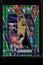 STEPHEN CURRY 2020-21 PANINI MOSAIC WILL TO WIN GREEN PRIZM