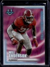 WILL ANDERSON 2022 BOWMAN U NEON NEOPHYTES REFRACTOR NIL ROOKIE