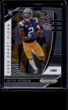 JUSTIN JEFFERSON 2020 PANINI PRIZM DRAFT ROOKIE CARD