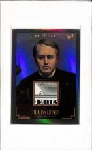 THOMAS EDISON 2023 PIECES OF THE PAST DOCUMENT RELIC